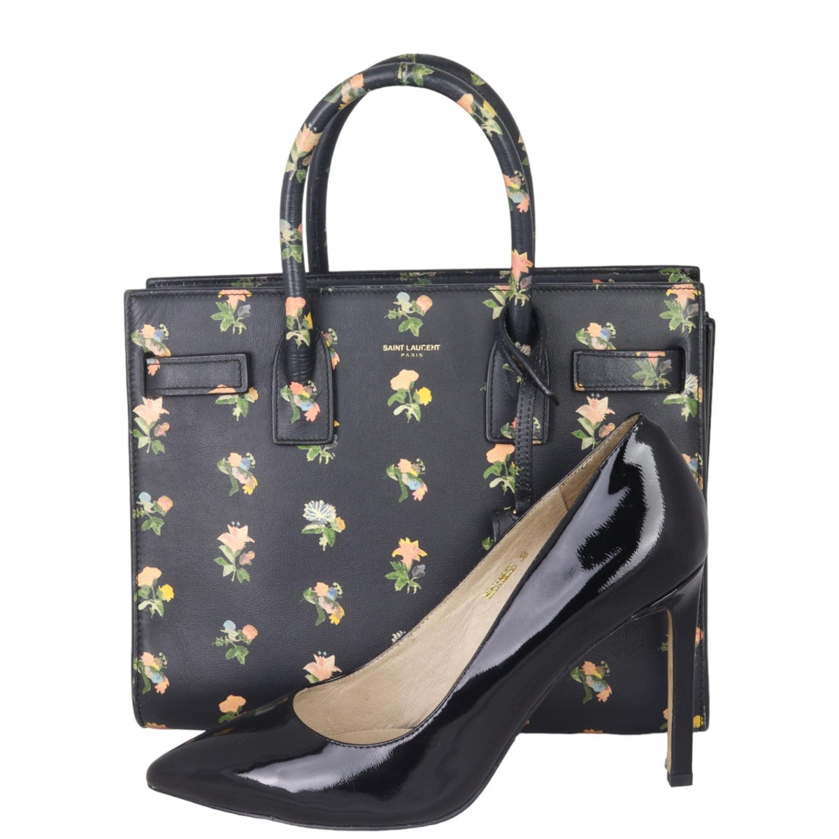 Saint Laurent Sac de Jour Baby Prairie Floral