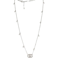 Gucci GG Running 18K White Gold Diamond Necklace