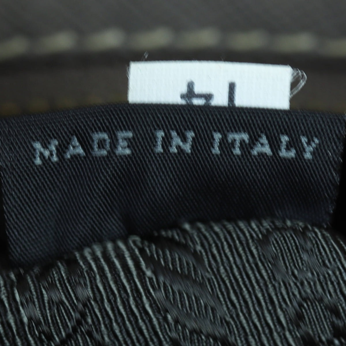 Prada Saffiano Lux Galleria Double Zip Tote Large Interior Stamp