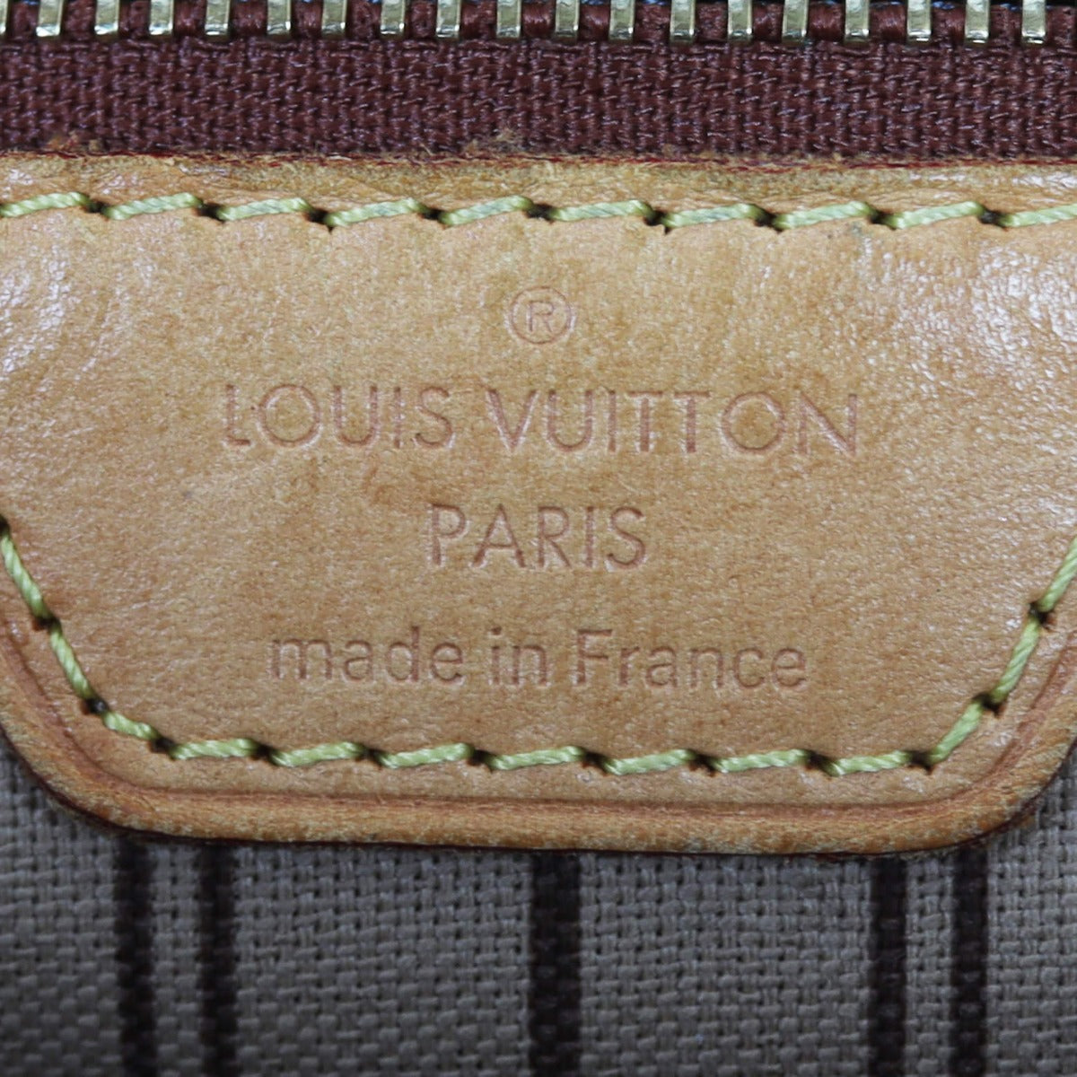 Louis Vuitton Neverfull MM Monogram Interior Stamp