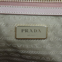 Prada Saffiano Lux Galleria Double Zip Tote Small Interior Stamp