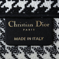 Dior Book Tote Medium Houndstooth Interior Stamp