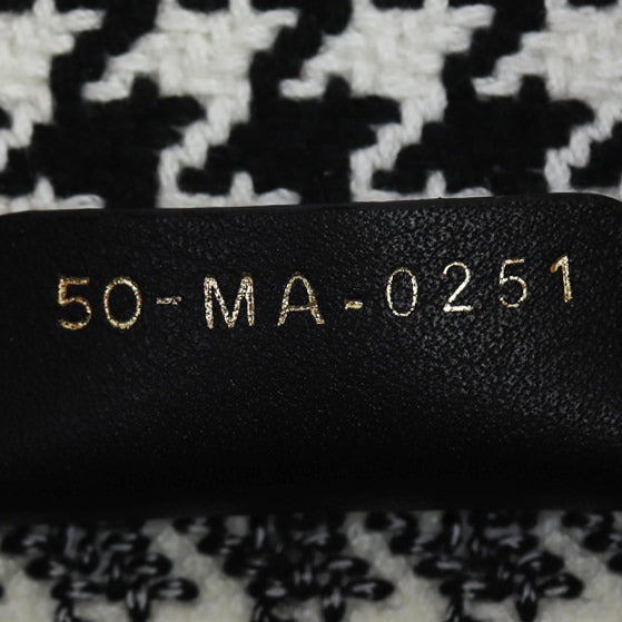 Dior Book Tote Medium Houndstooth Date Code
