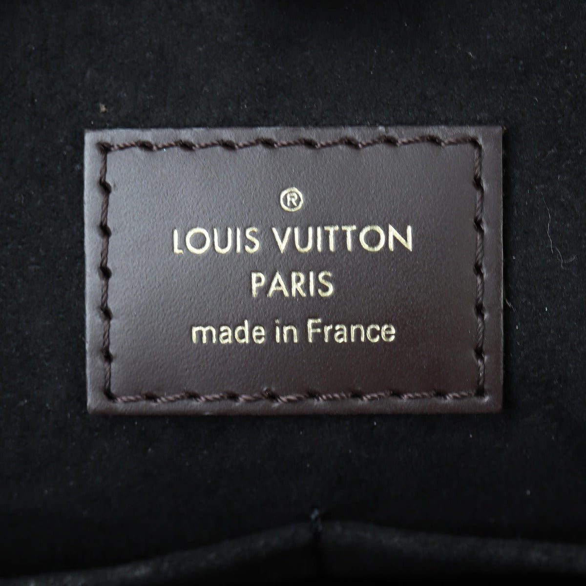 Louis Vuitton Jersey Damier Ebene Noir Interior Stamp