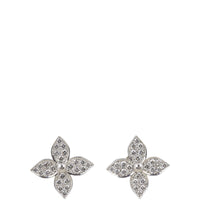 Louis Vuitton Idylle Blossom 18k White Gold Diamond Stud Earrings