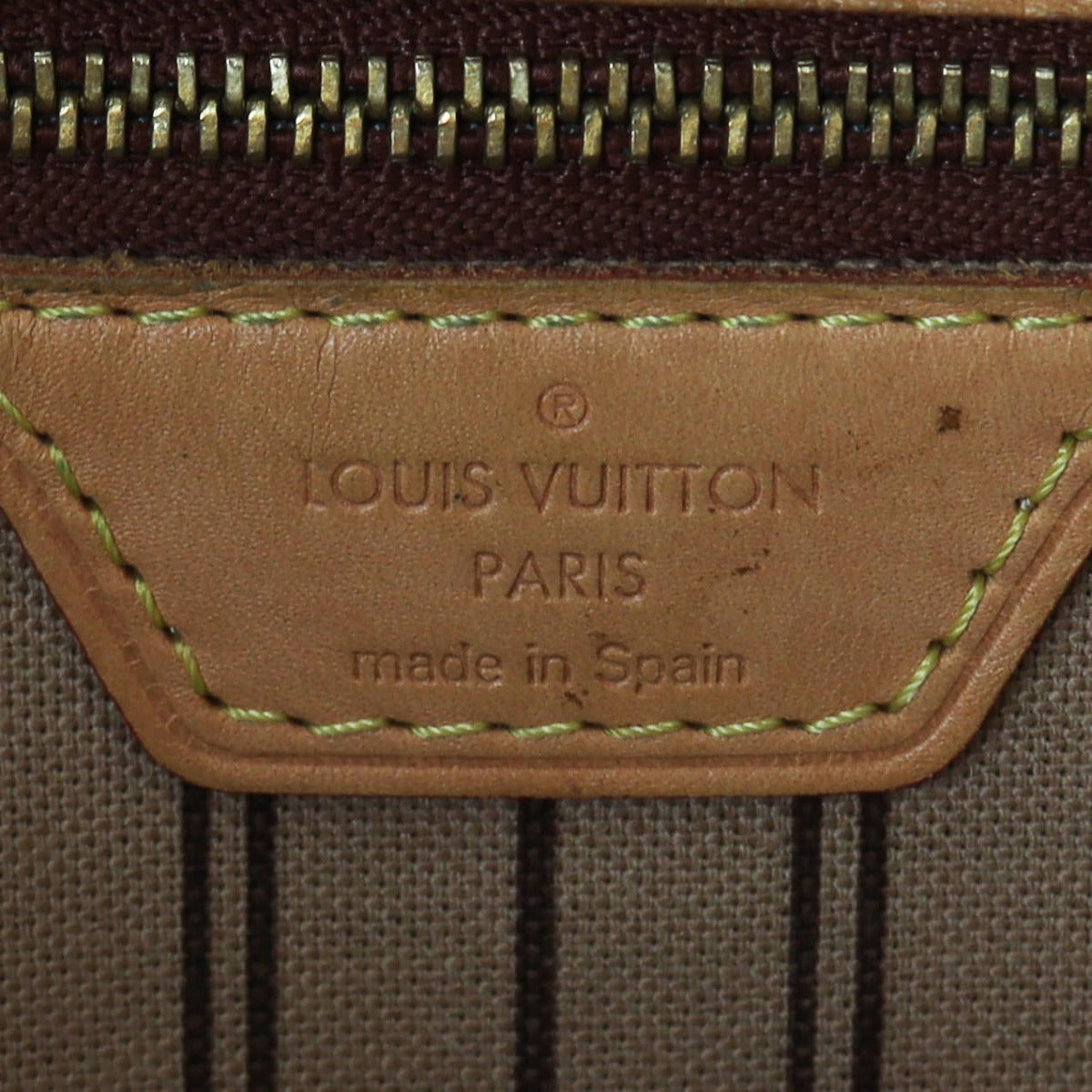 Louis Vuitton Neverfull MM Monogram Interior Stamp