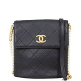 Chanel About Pearls Flap Hobo Small