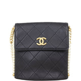 Chanel About Pearls Flap Hobo Small