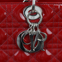 Dior Lady Dior Large Patent Charms