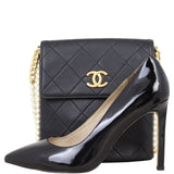 Chanel About Pearls Flap Hobo Small