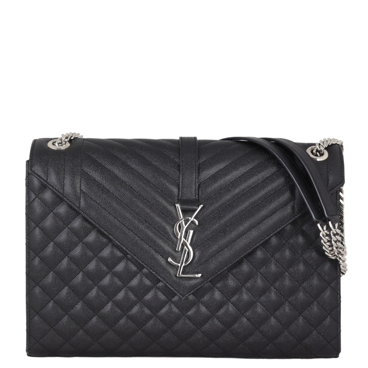 Saint Laurent Monogram Mix Matelasse Envelope Chain Bag Large
