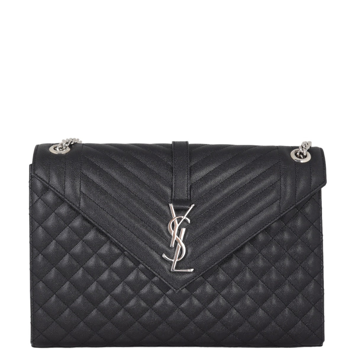 Saint Laurent Monogram Mix Matelasse Envelope Chain Bag Large