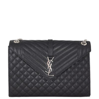 Saint Laurent Monogram Mix Matelasse Envelope Chain Bag Large