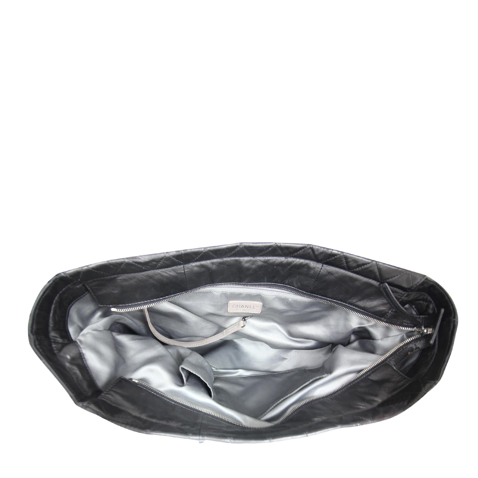 Chanel East West Sharpei Tote interior