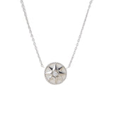 Dior Rose des Vents Diamond Mother-of-Pearl 18k White Gold Necklace