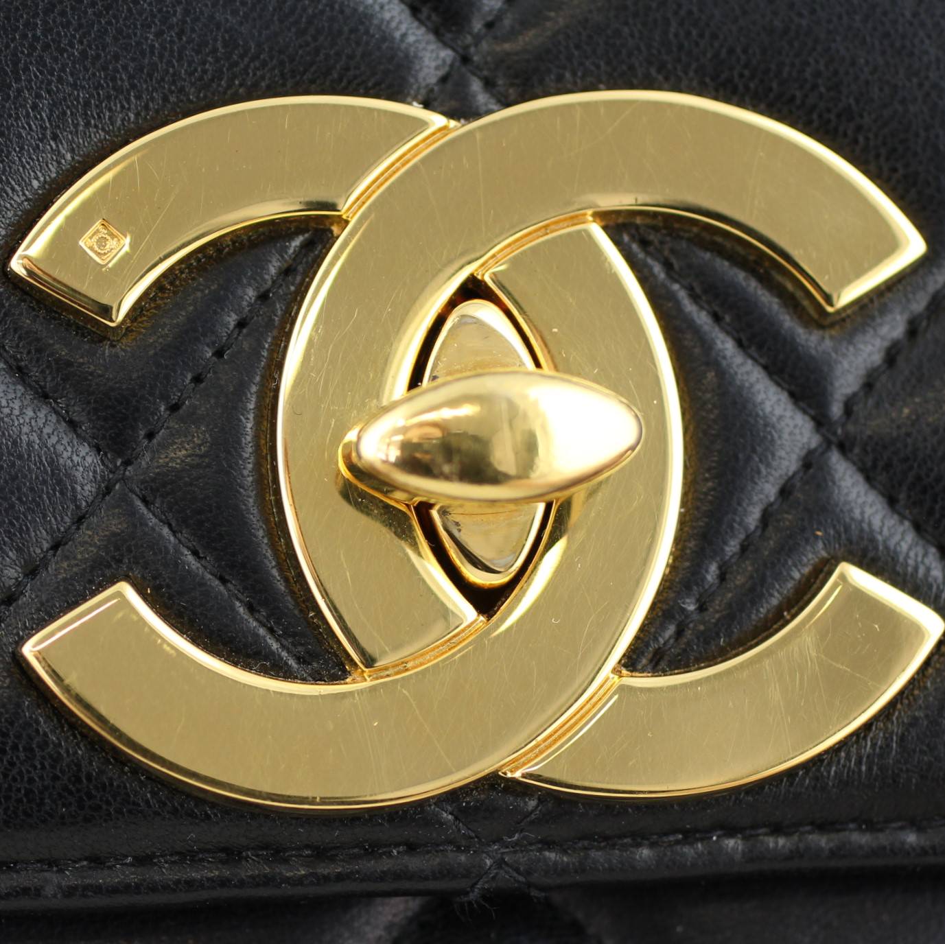 Chanel Classic Flap Square Large Vintage CC