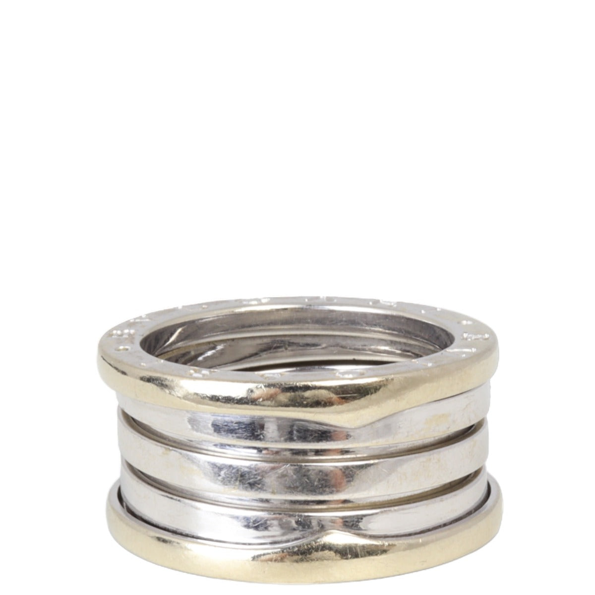 Bvlgari B.Zero1 18k White Gold Four Band Ring