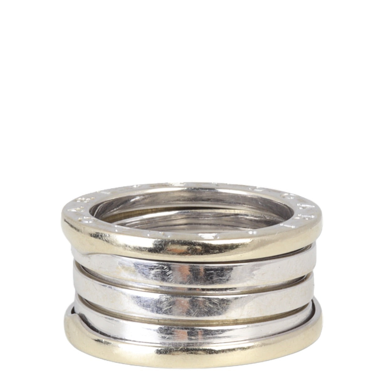 Bvlgari B.Zero1 18k White Gold Four Band Ring