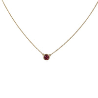 Tiffany & Co Elsa Peretti Color by the Yard Ruby 18k Yellow Gold Necklace