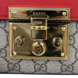Gucci GG Supreme Padlock Small Shoulder Bag Hardware