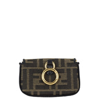 Fendi Nano Baguette Charm Jacquard