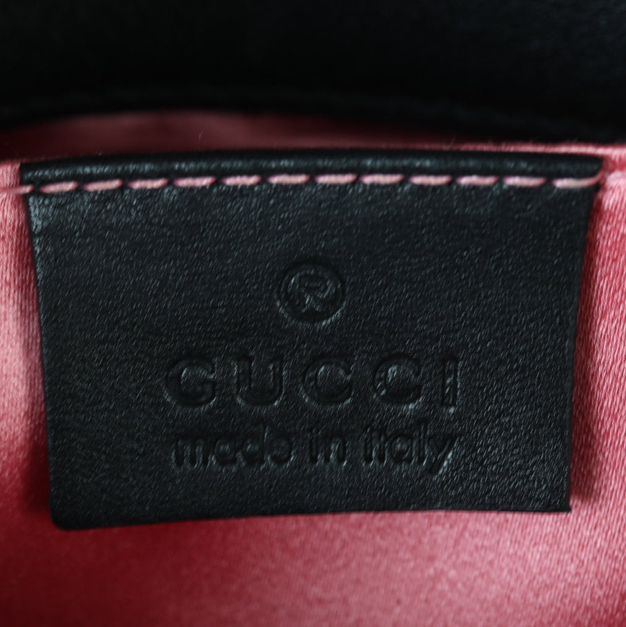 Gucci GG Marmont Velvet Mini Shoulder Bag Interior Stamp