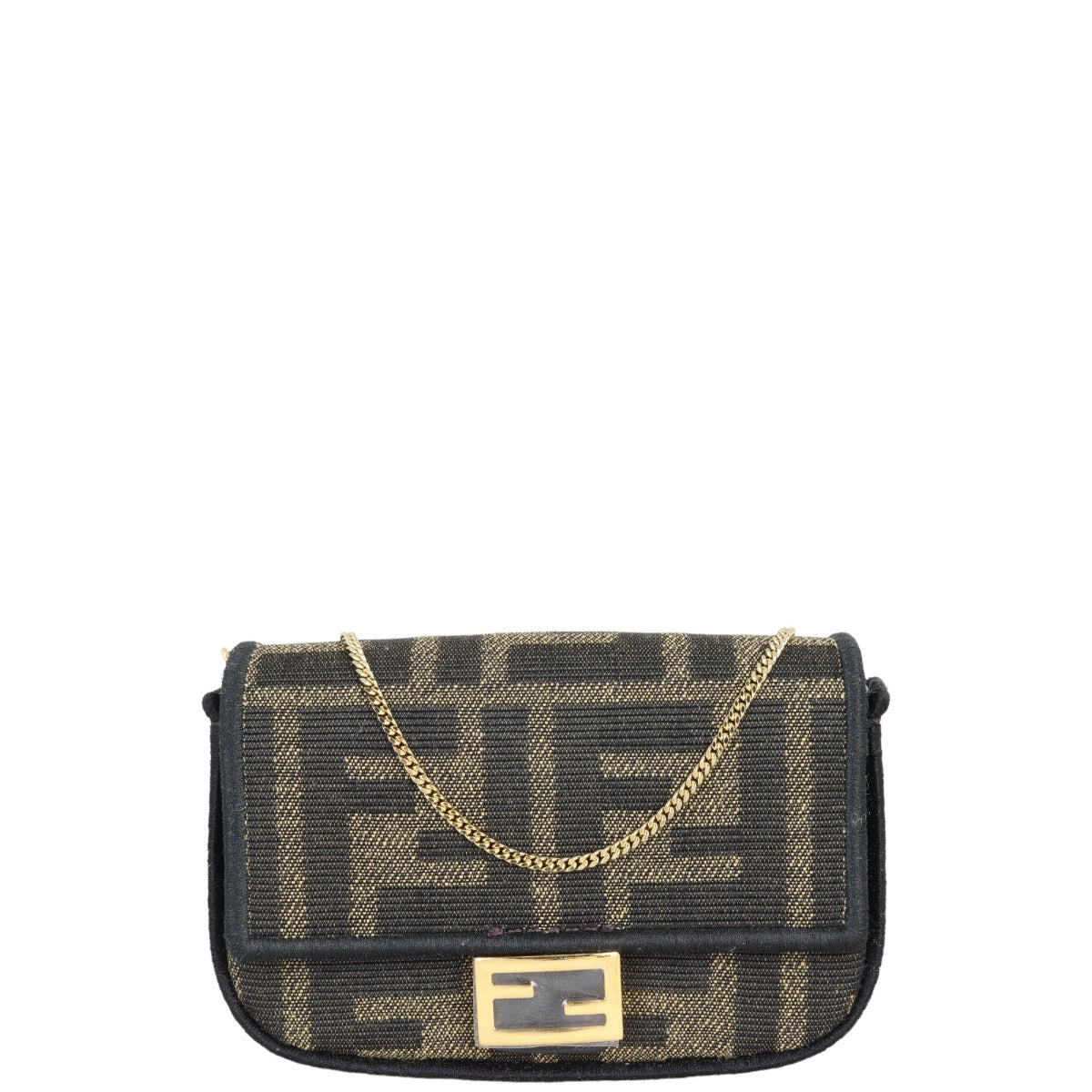 Fendi Nano Baguette Charm Jacquard