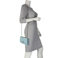 Chanel CC Trendy Wallet on Chain | Baby Blue