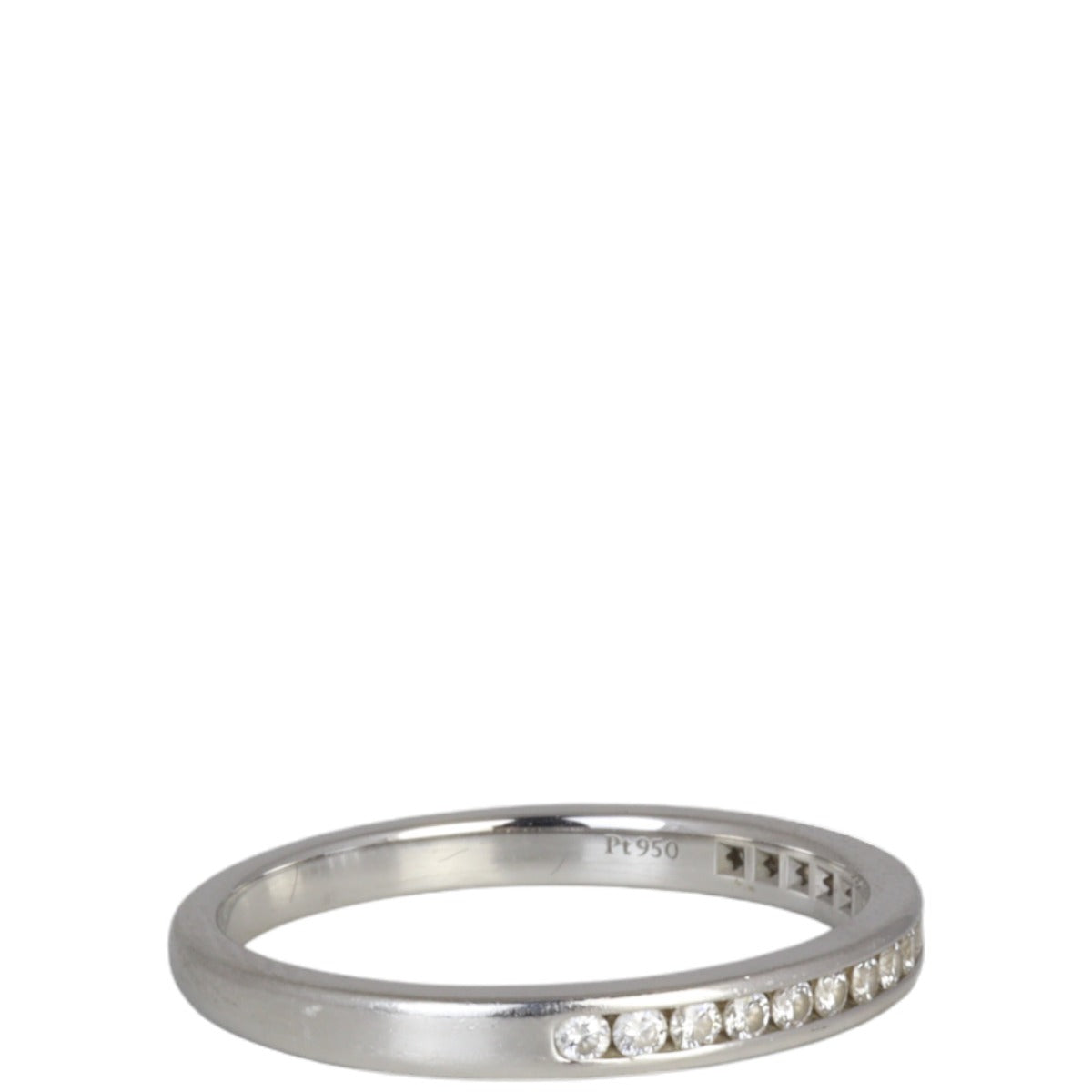 Tiffany & Co Setting Wedding Band Half Circle Diamond Platinum