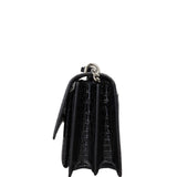 Saint Laurent Sunset Medium Croc-Embossed