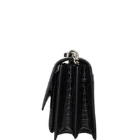 Saint Laurent Sunset Medium Croc-Embossed