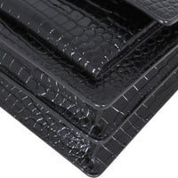 Saint Laurent Sunset Medium Croc-Embossed