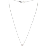 Tiffany & Co Soleste Single Diamond Pendant Platinum Necklace