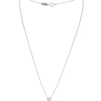 Tiffany & Co Soleste Single Diamond Pendant Platinum Necklace