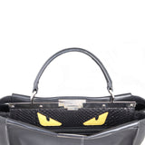 Fendi Peekaboo Monster Python-Trim