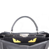 Fendi Peekaboo Monster Python-Trim
