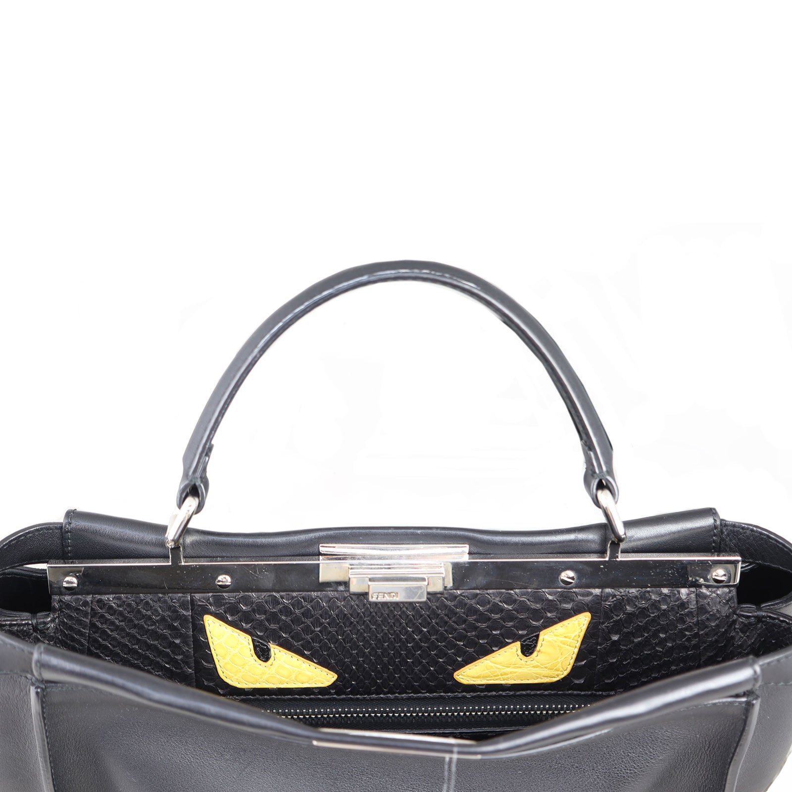 Fendi Peekaboo Monster Python-Trim