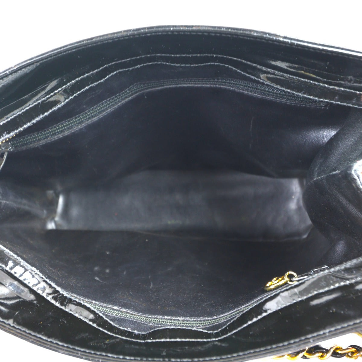 Chanel Vintage CC Quilted Tote Patent