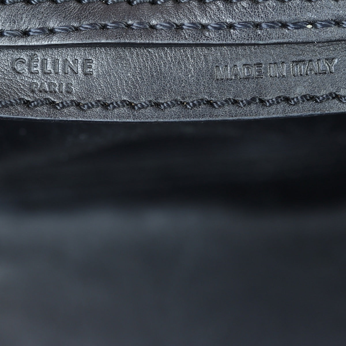 Celine Mini Luggage Tote Interior Stamp