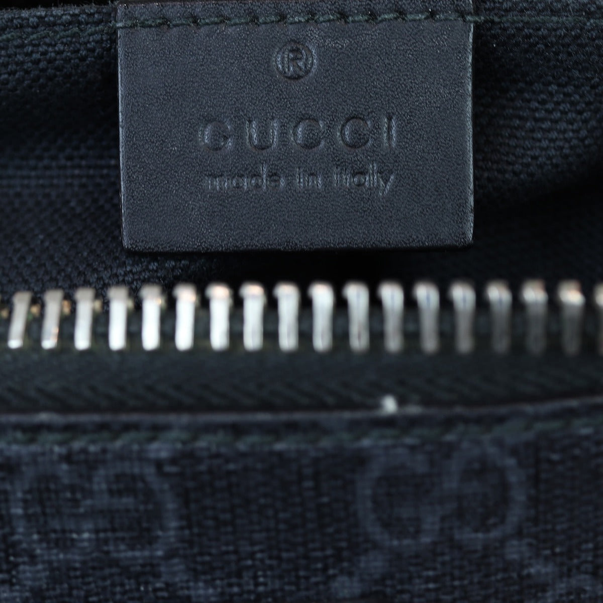 Gucci GG Supreme Messenger Bag Interior Stamp