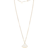 Bvlgari Diva's Dream 18k Rose Gold Diamond Mother of Pearl Pendant Necklace