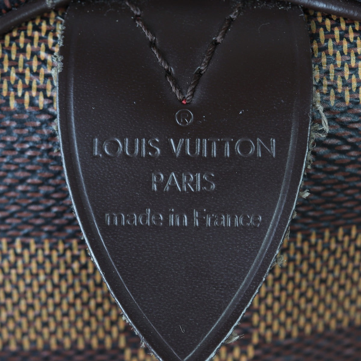 Louis Vuitton Speedy 30 Damier Ebene Interior Stamp