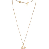 Bvlgari Diva's Dream 18k Rose Gold Diamond Mother of Pearl Pendant Necklace