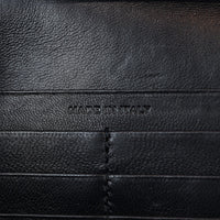 Saint Laurent Kate Chain Wallet Croc-Embossed Interior Stamp