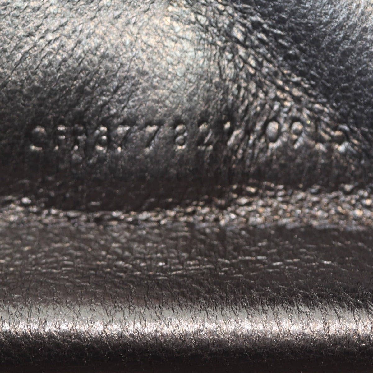 Saint Laurent Kate Chain Wallet Croc-Embossed Date Code