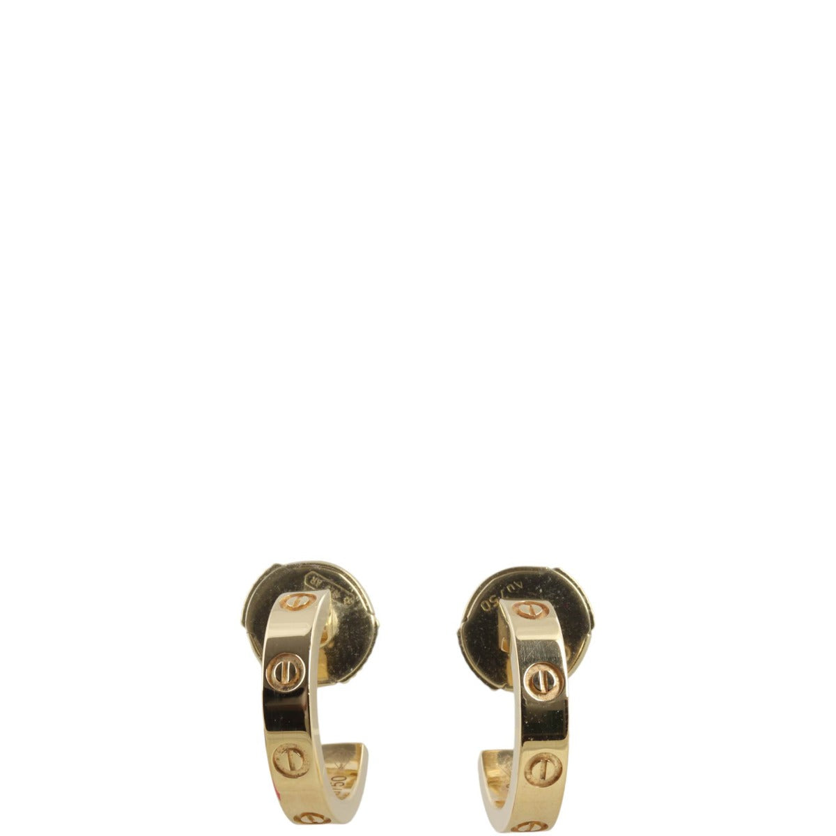 Cartier Love Earrings 18k Yellow Gold