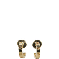 Cartier Love Earrings 18k Yellow Gold