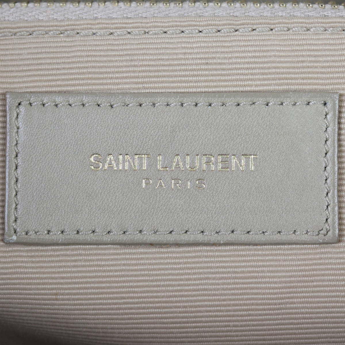 Saint Laurent Chevron Shopping Tote Interior Stamp