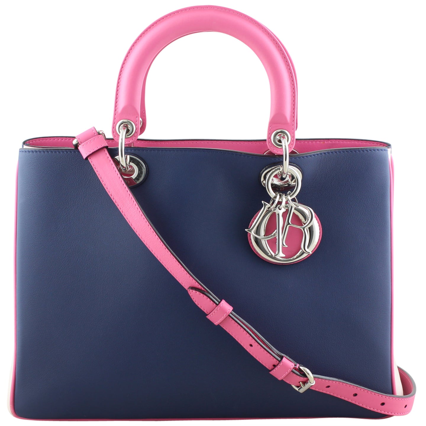 Diorissimo Tricolour Tote Medium Front with Strap