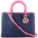 Diorissimo Tricolour Tote Medium Front with Strap